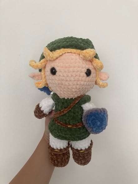 Crocheted Link from Legend of Zelda