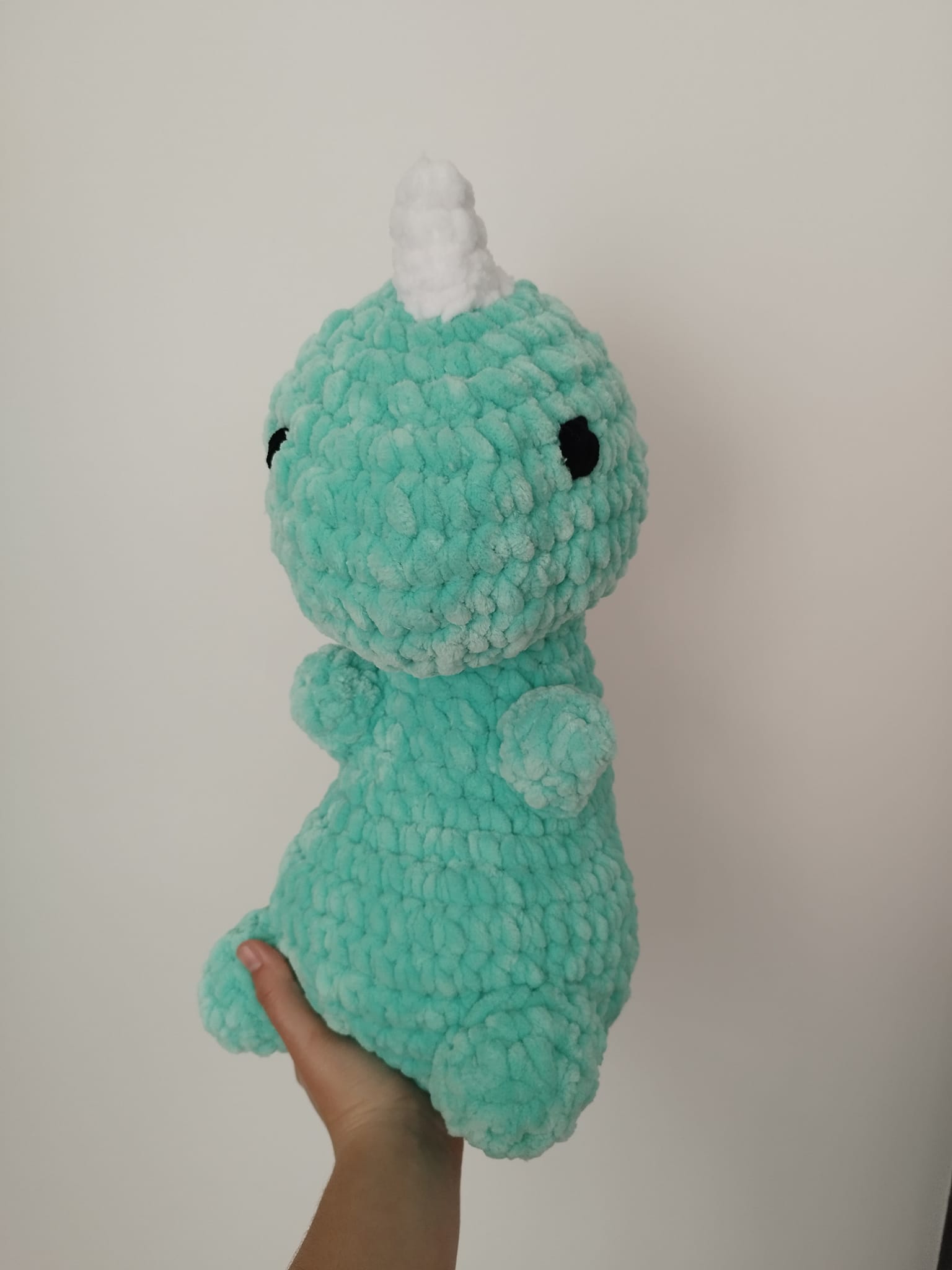 Crocheted dinosaur