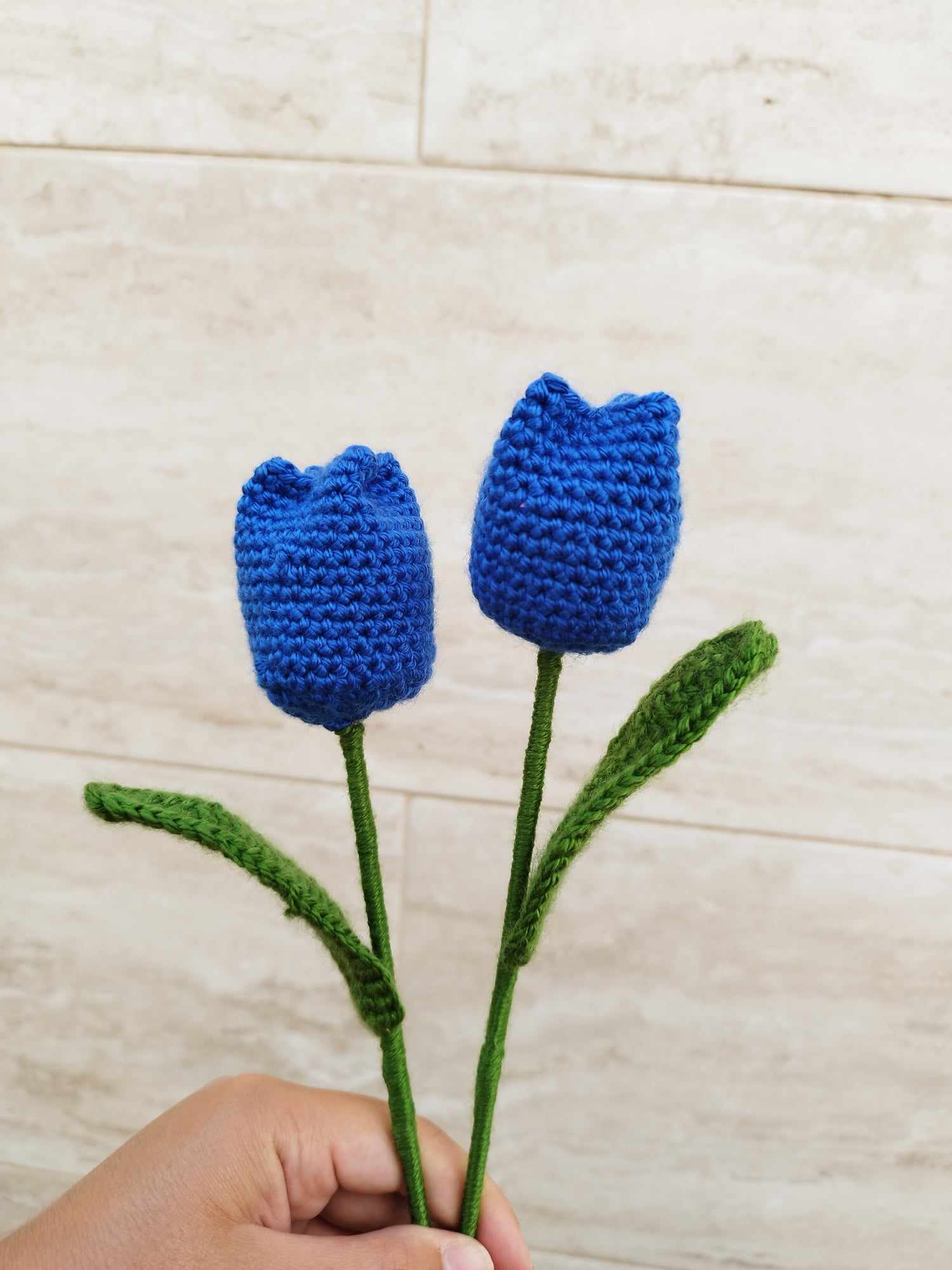 Crocheted tulips